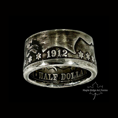 1912 Silver Coin Ring