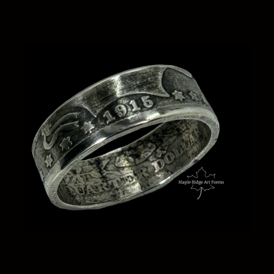 1915 Silver Coin Ring