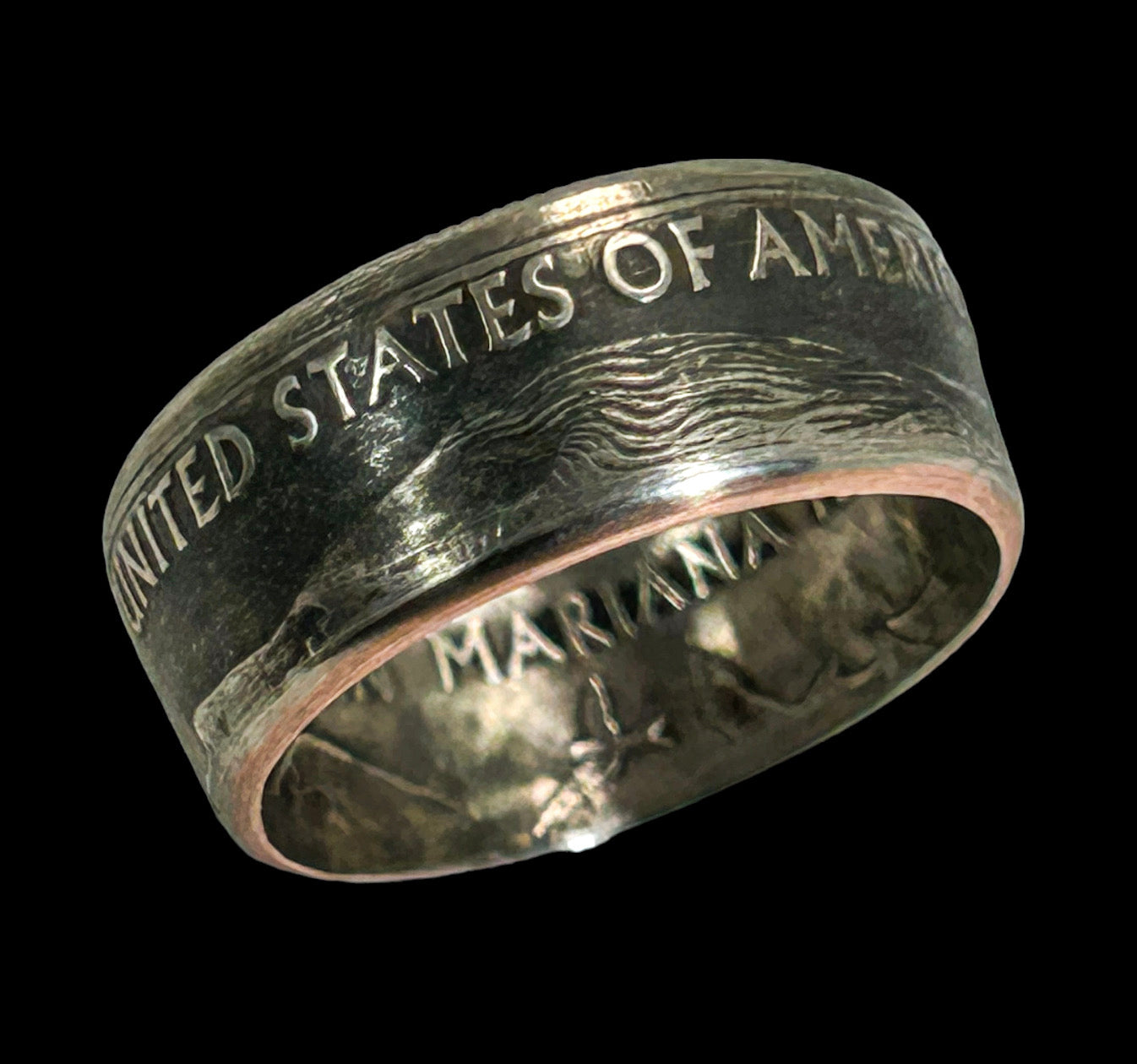 USA Silver Coin Ring
