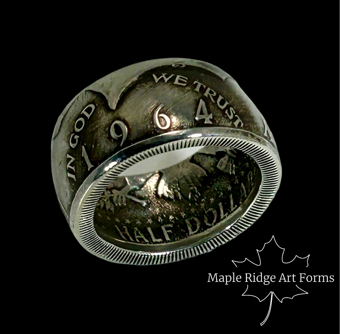 1964 Silver Coin Ring
