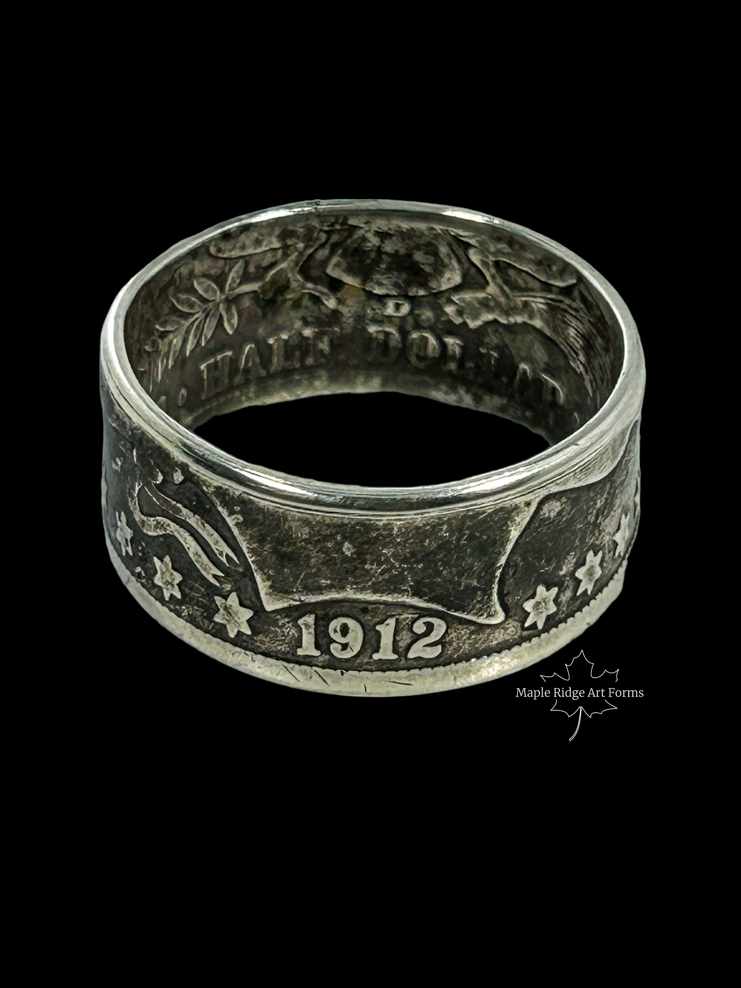 1912 Silver Coin Ring