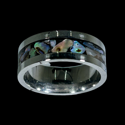 Seaside Abalone Silver Ring