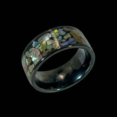 Pearl Abalone Silver Ring