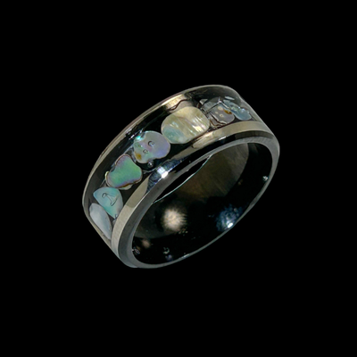 Precious Abalone Silver Ring