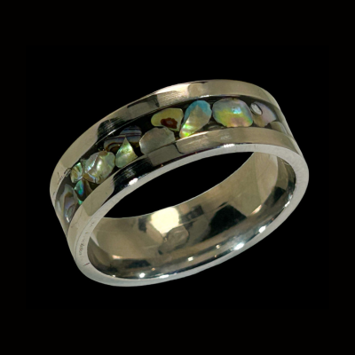 Multicolor Natural Abalone Ring 4