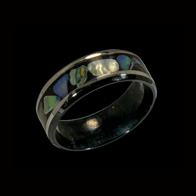 Multicolor Natural Abalone Ring 5
