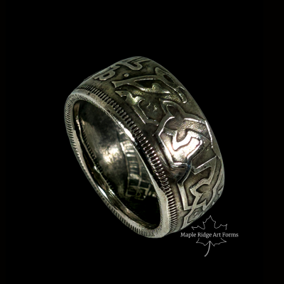 Foreign Silver Coin Ring