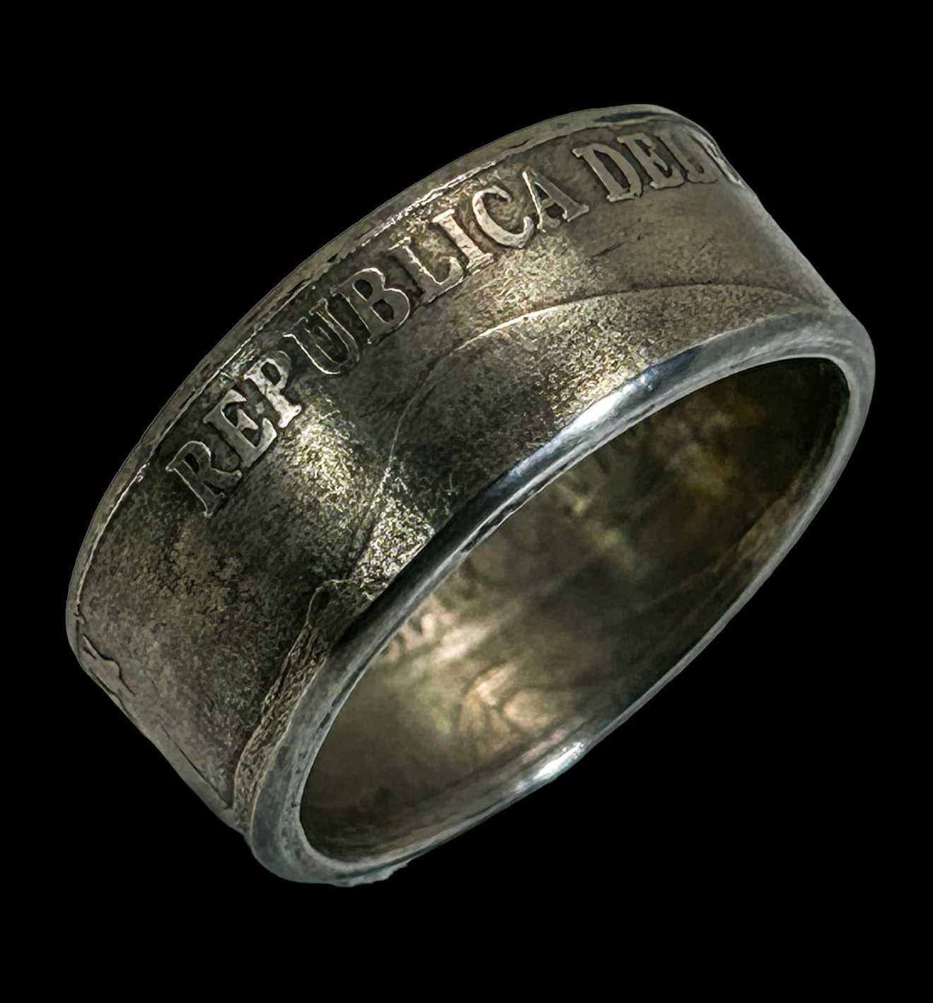 Republica Silver Coin Ring
