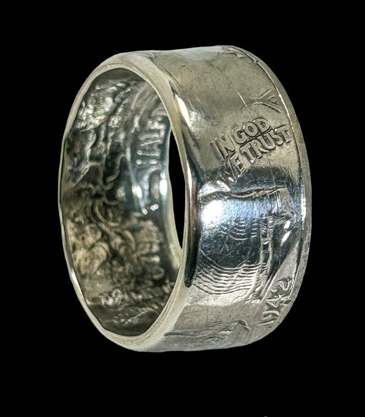 1942 Silver Coin Ring