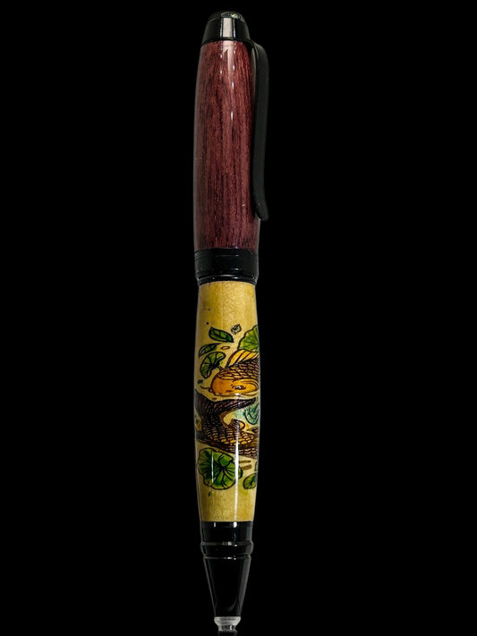 Hand painted Koi Pen